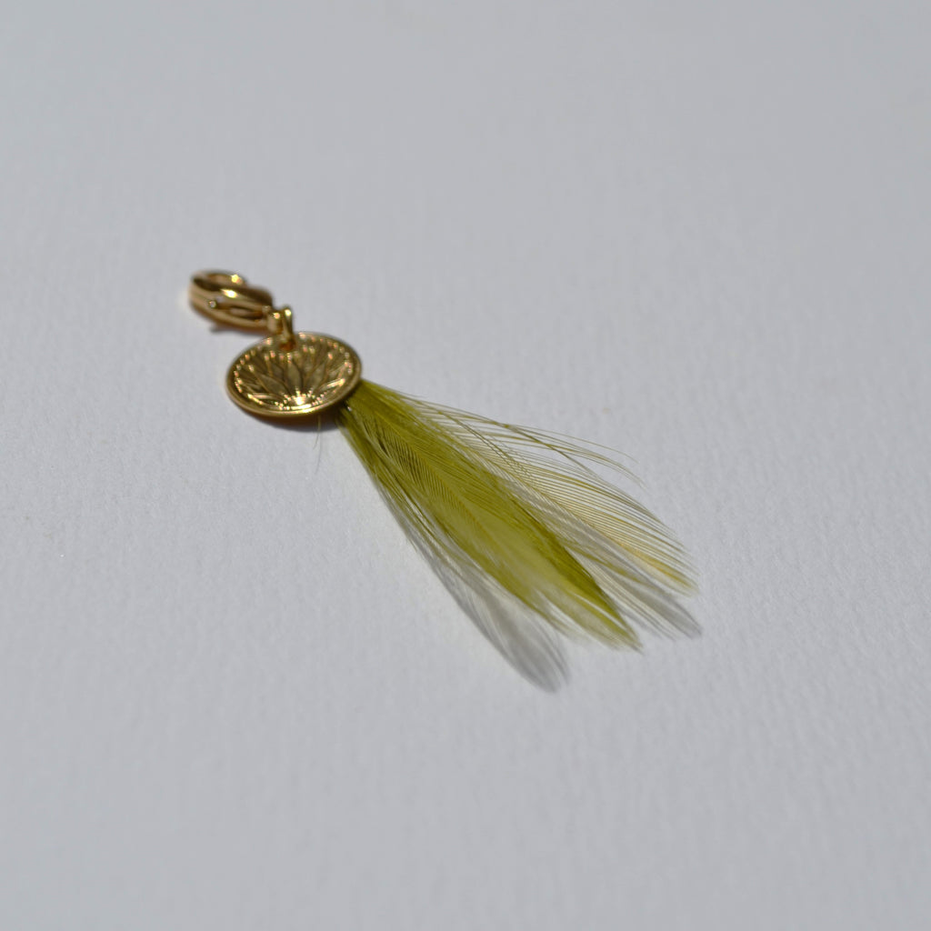 Charm's plumes coq petit modèle kaki