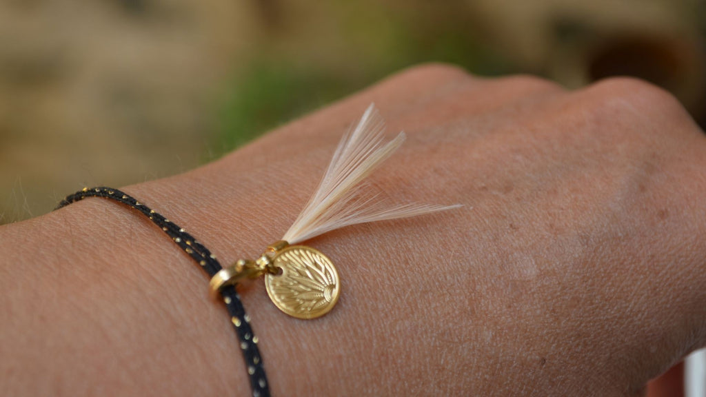 Charm's plumes coq petit modèle rose poudrée