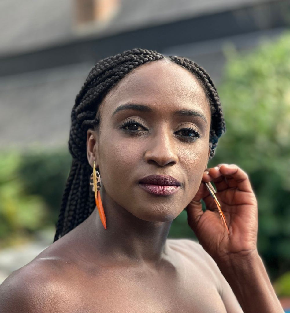 Boucles d'oreilles plumes faisan kasai léopard