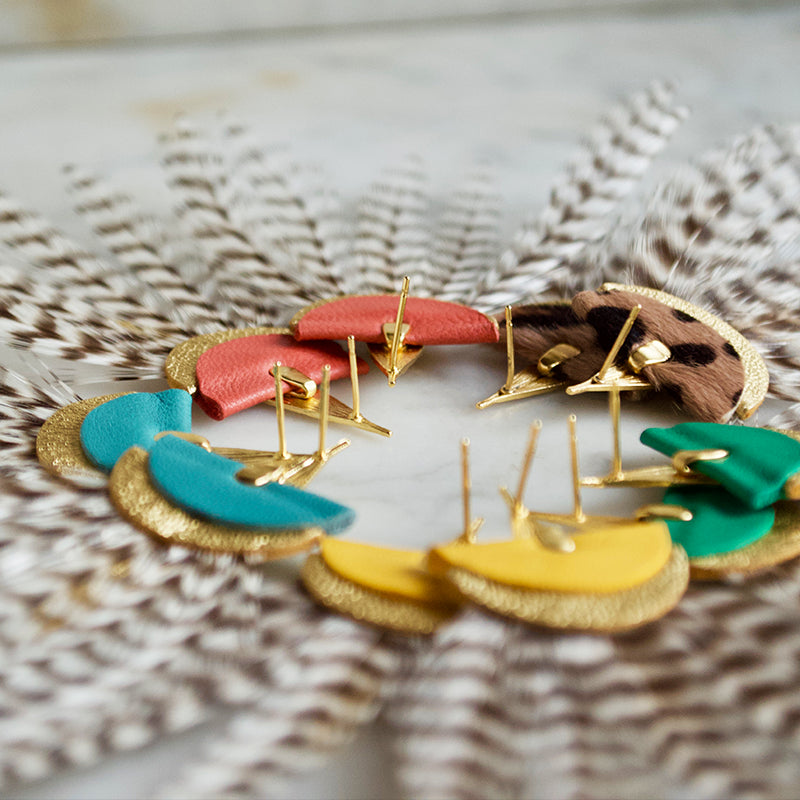 Boucles d'oreilles plumes plumes coq lyre